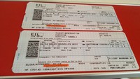 De internationale trein tickets van Eurostar.